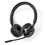 Nedis PC headset | On-Ear | Stereo | Bluetooth | Vikbara Mikrofon | Svart Nedis PC headset | On-Ear | Stereo | Bluetooth | Vikbara Mikrofon | Svart
