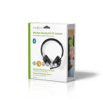 Nedis PC headset | On-Ear | Stereo | Bluetooth | Vikbara Mikrofon | Svart Nedis PC headset | On-Ear | Stereo | Bluetooth | Vikbara Mikrofon | Svart