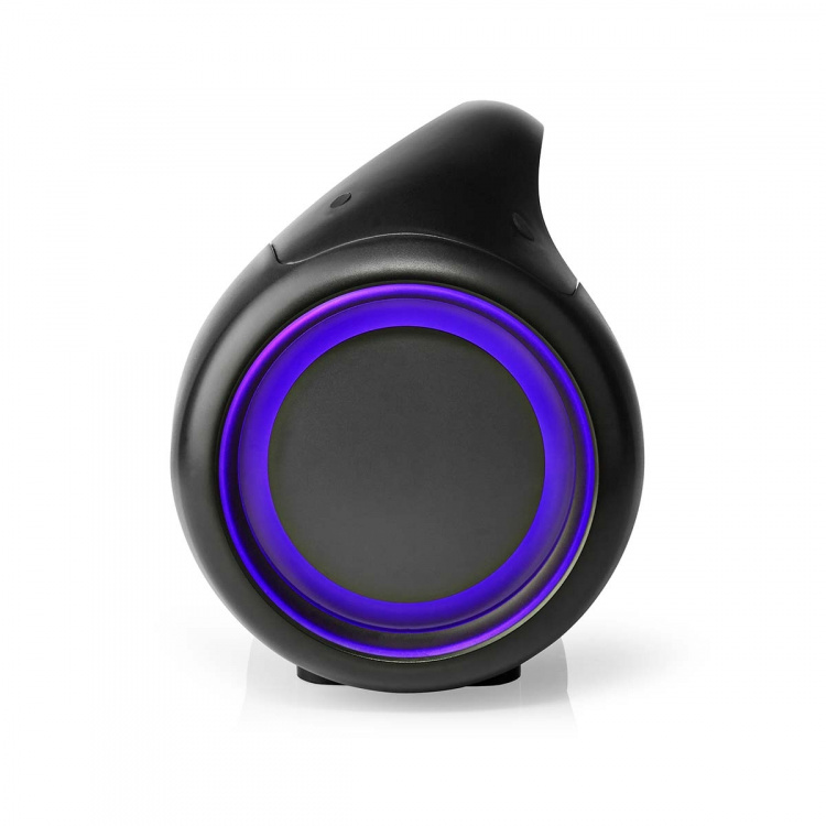 Nedis Bluetooth® Party Boombox | 9.5 timmar | 2.1 | 120 W | Uppspelning av media: AUX / USB | IPX5 | Synkroniseringsbar | Bärhandtag | Festljus | Svart