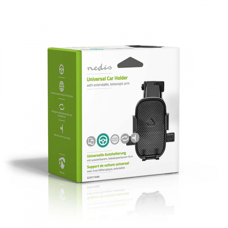 Nedis Smartphone Bil Fäste | Fönster i bilen | Universella | Minsta skärmstorlek: 4.5  Nedis Smartphone Bil Fäste | Fönster i bilen | Universella | Minsta skärmstorlek: 4.5