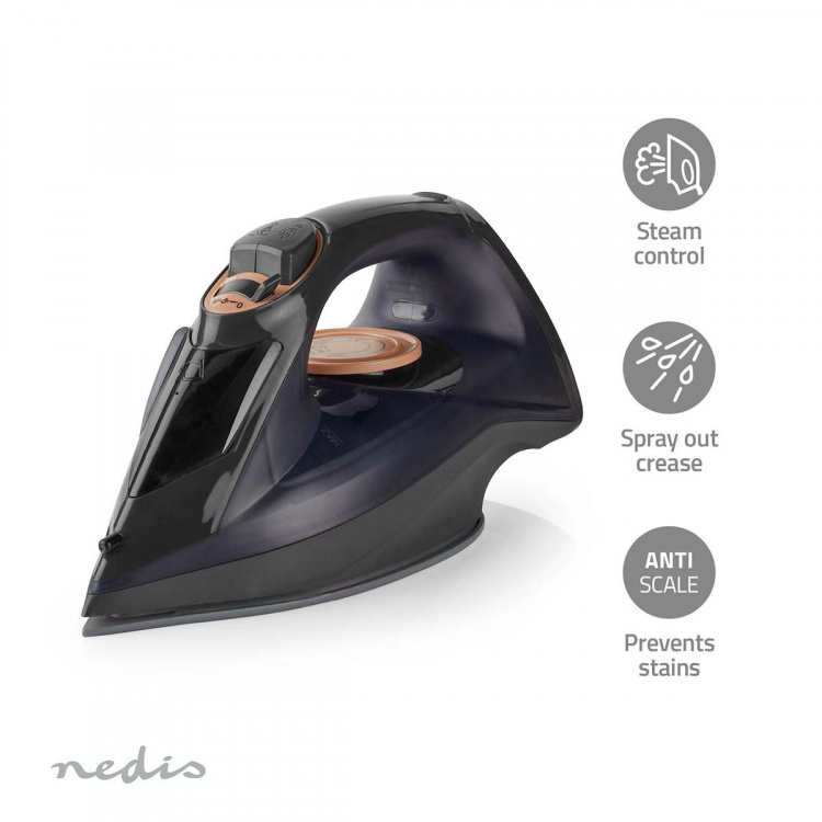 Nedis Strykjärn | 2200 W | 25 g/m | ånga skott | Keramisk | 0.26 l Nedis Strykjärn | 2200 W | 25 g/m | ånga skott | Keramisk | 0.26 l