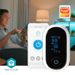 Nedis SmartLife Syremätare | Bluetooth® | LED | Auditivt larm / Perfusionsindex / Pulsfrekvens / Sensor med hög precision / Störning av rörelsehindret / Syremättnad (SpO2) | Vit
