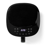 Nedis Varmluftsfritös | 4,2 l | Timer: 240 min | Antal förinställda program: 8 | Digital | Svart Nedis Varmluftsfritös | 4,2 l | Timer: 240 min | Antal förinställda program: 8 | Digital | Svart