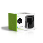 Nedis Varmluftsfritös | 4,2 l | Timer: 240 min | Antal förinställda program: 8 | Digital | Svart Nedis Varmluftsfritös | 4,2 l | Timer: 240 min | Antal förinställda program: 8 | Digital | Svart