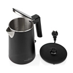 Nedis Vatten kokare | 1.0 l | Plast | Svart | Roterbar 360 grader | Dolt värmeelement | Strix® kontroll | Koka-tort funktion