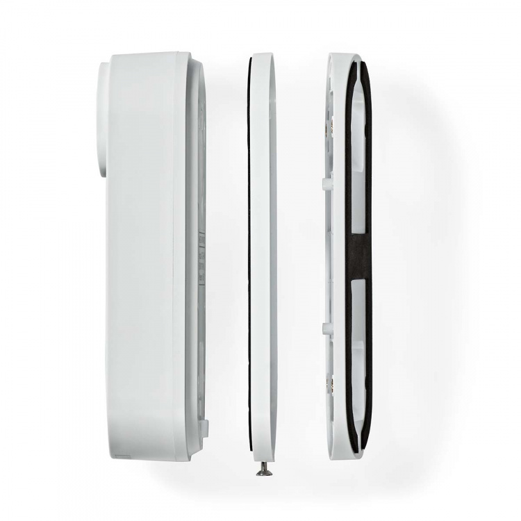 Nedis Smartlife Video Porttelefon | Strömadapter | 1536x1536 | microSD (ingår inte) / Molnlagring (tillval) / Onvif | IP65 | Med rörelsesensor | Vit