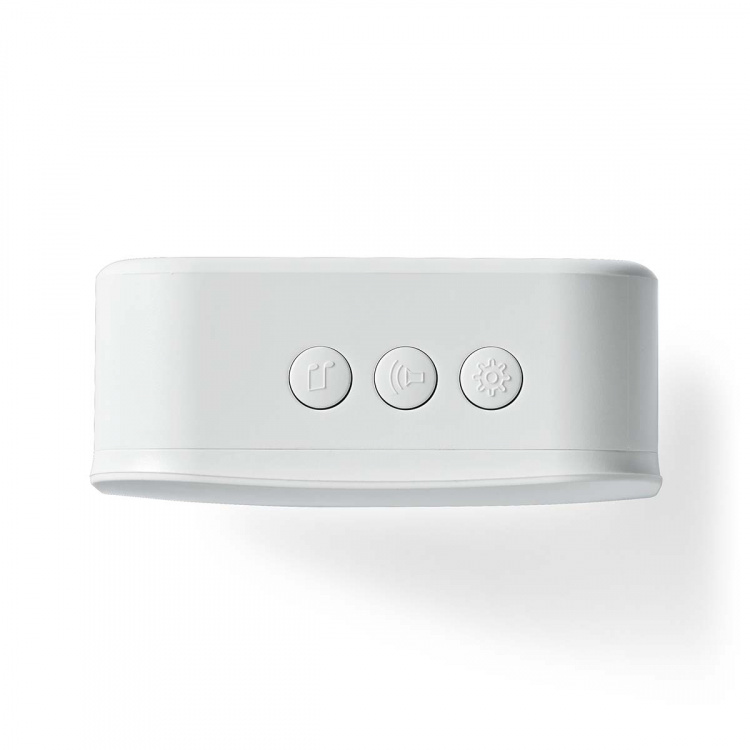 Nedis SmartLife Ringklocka | RF, frequency 433 Mhz | Tillbehör till: WIFICDP10GY / WIFICDP30WT / WIFICDP40CWT | Batteridriven / USB ström | 4 Ljud | 4.5 V DC / 5 V DC | Justerbar volym | Vit