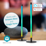 Nedis SmartLife stämningslampa | Wi-Fi | Tube | 600 lm | RGBIC / Varm till cool vit | 2700 - 6500 K | 36 W | Metall | 2 st Nedis SmartLife stämningslampa | Wi-Fi | Tube | 600 lm | RGBIC / Varm till cool vit | 2700 - 6500 K | 36 W | Metall | 2 st