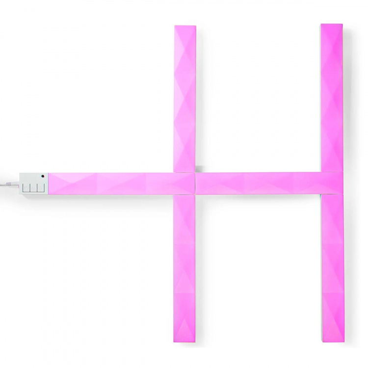 Nedis SmartLife Dekorativa Lampor | Bar på Väggen | Wi-Fi | RGBIC / Varm Vit | Android™