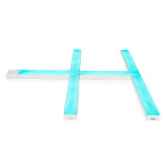 Nedis SmartLife Dekorativa Lampor | Bar på Väggen | Wi-Fi | RGBIC / Varm Vit | Android™