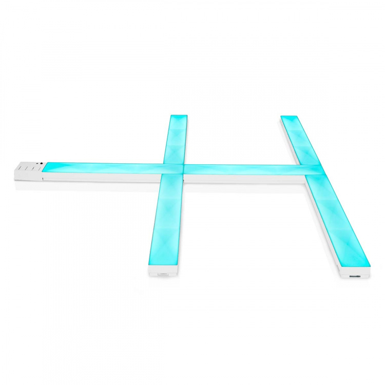 Nedis SmartLife Dekorativa Lampor | Bar på Väggen | Wi-Fi | RGBIC / Varm Vit | Android™