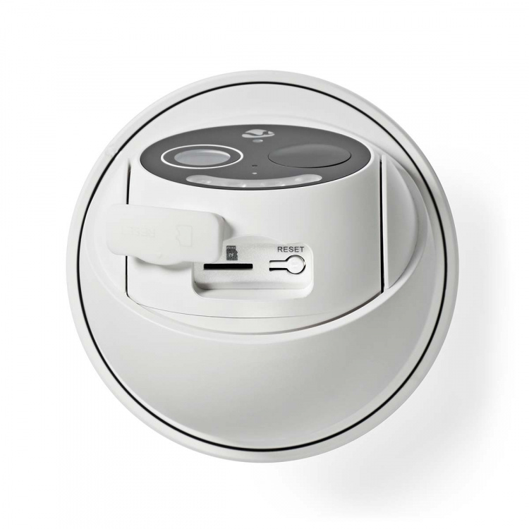 Nedis SmartLife Utomhus Kamera | Full HD 1080p | Panorera lutning | IP65 | Max. batteritid: 5 Månader | microSD (ingår inte) / Molnlagring (tillval) | 5 V DC | Med rörelsesensor | Nattsikt | Vit Nedis SmartLife Utomhus Kamera | Full HD 1080p | Panorera lutning | IP65 | Max. batteritid: 5 Månader | microSD (ingår inte) / Molnlagring (tillval) | 5 V DC | Med rörelsesensor | Nattsikt | Vit