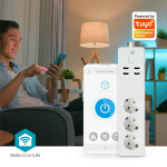 Nedis SmartLife Grenkontakt | 3x Jordad kontakt (CEE 7/3) / 4 x USB | 16 A | 3680 W | 1.80 m | -10 - 40 °C | Android™ / IOS | Vit Nedis SmartLife Grenkontakt | 3x Jordad kontakt (CEE 7/3) / 4 x USB | 16 A | 3680 W | 1.80 m | -10 - 40 °C | Android™ / IOS | Vit