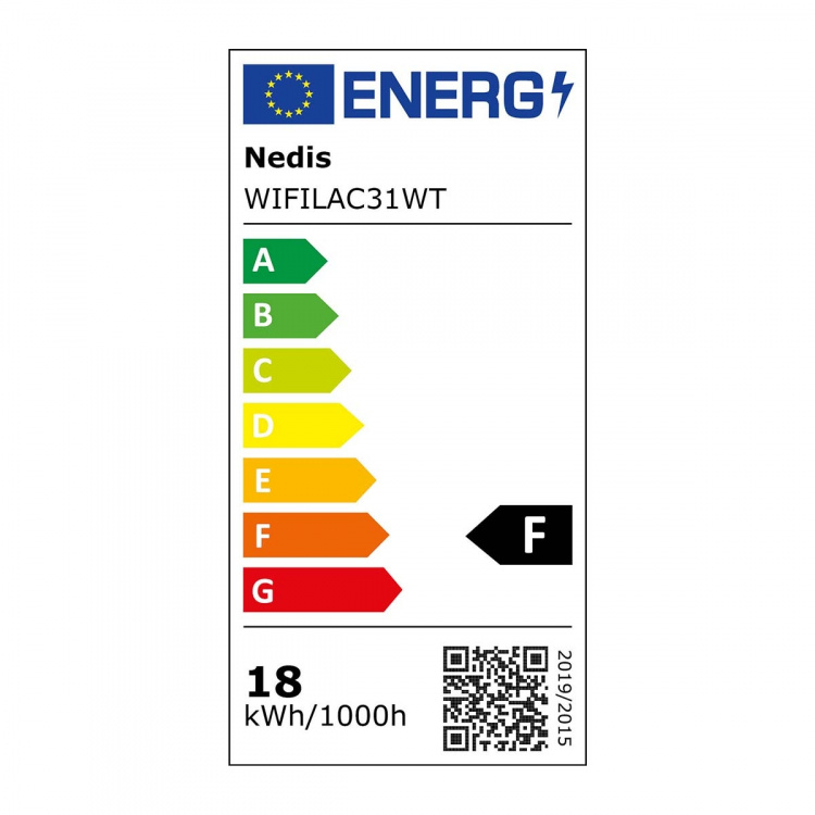 Nedis SmartLife Taklampa | RGB / Varm till cool vit | Rund | Diameter: 290 mm | 1800 lm | 2700 - 6500 K | IP20 | Energiklass: F | Android™ / IOS Nedis SmartLife Taklampa | RGB / Varm till cool vit | Rund | Diameter: 290 mm | 1800 lm | 2700 - 6500 K | IP20 | Energiklass: F | Android™ / IOS