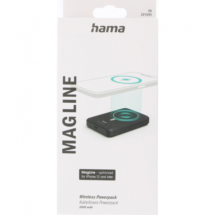 Hama Powerbank MagPower 5 Trådlös 5000mAh