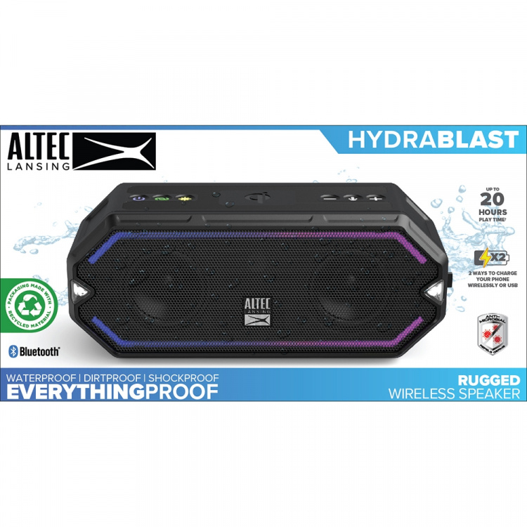 Altec Lansing Speaker IMW1300 HydraBlast RGB Waterproof Black Altec Lansing Speaker IMW1300 HydraBlast RGB Waterproof Black
