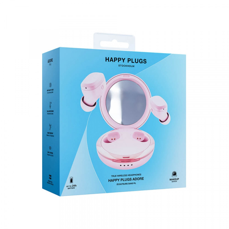 Happy Plugs Hörlur Adore In-Ear Rosa