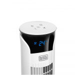 BLACK+DECKER Pelarfläkt Vit 102cm