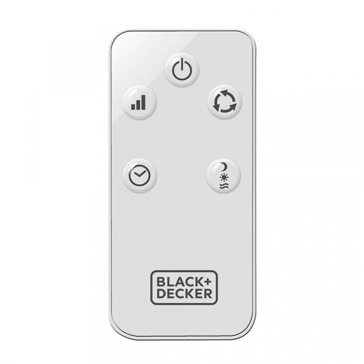 BLACK+DECKER Pelarfläkt Vit 102cm