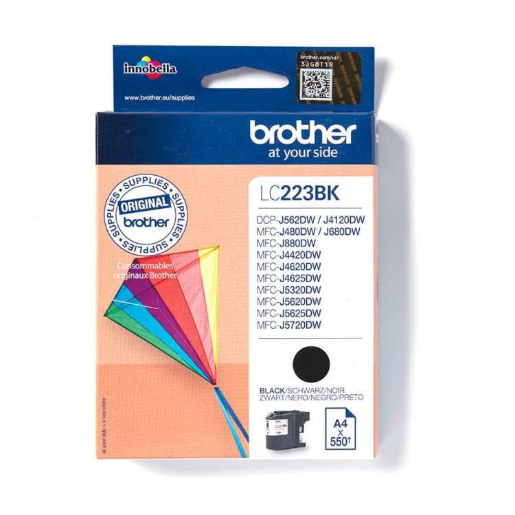 Brother Bläck LC223BK LC-223 Svart
