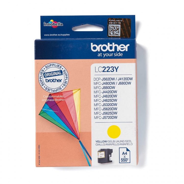 Brother Bläck LC223Y LC-223 Gul Brother Bläck LC223Y LC-223 Gul