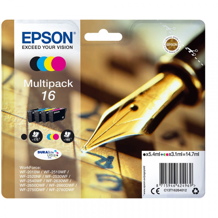 EPSON Bläck C13T16264012 16 Multipack, Penna och Korsord