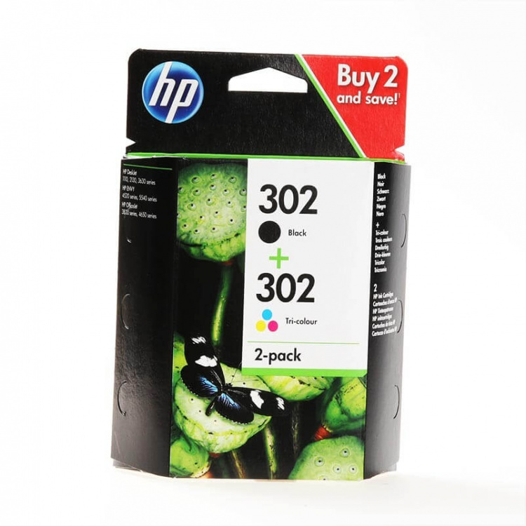 HP Bläck X4D37AE 302 Multipack