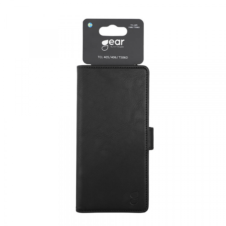 Gear Mobilfodral 3 Kortfack Svart - TCL 405/406/T506D Gear Mobilfodral 3 Kortfack Svart - TCL 405/406/T506D
