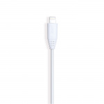 Gear Rund Laddkabel Lightning till USB-A 0.3m Vit MFI Gear Rund Laddkabel Lightning till USB-A 0.3m Vit MFI