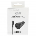 Gear Laddare 12-24V 1xUSB 2,4A Svart Lightning Kabel 1m MFI C89 Gear Laddare 12-24V 1xUSB 2,4A Svart Lightning Kabel 1m MFI C89