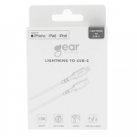 Gear Laddkabel USB-C till Lightning 3m Vit MFI C94 Gear Laddkabel USB-C till Lightning 3m Vit MFI C94