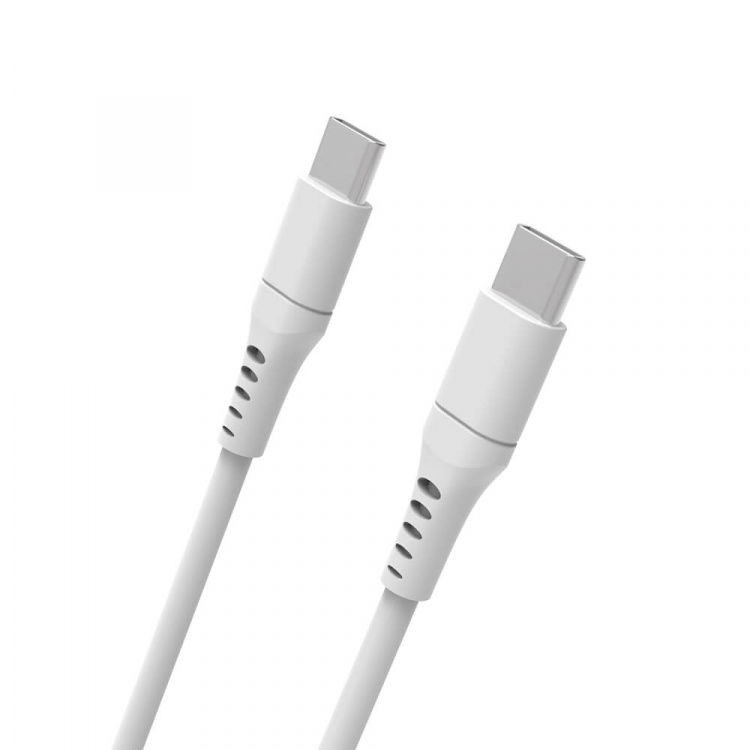 Gear Laddkabel USB-C till USB-C 2.0 3m Kabel Vit Gear Laddkabel USB-C till USB-C 2.0 3m Kabel Vit