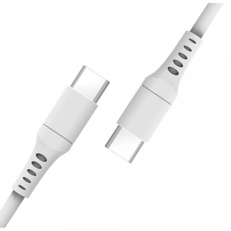 Gear Laddkabel USB-C till USB-C 2.0 3m Kabel Vit Gear Laddkabel USB-C till USB-C 2.0 3m Kabel Vit
