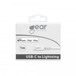 Gear Laddkabel USB-C till Lightning 1m Vit MFI C94 Gear Laddkabel USB-C till Lightning 1m Vit MFI C94