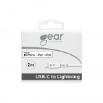 Gear Laddkabel USB-C till Lightning 2m Vit MFI C94