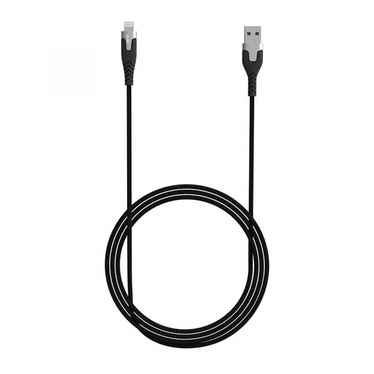 Gear Laddkabel PRO USB-A till Lightning C89 1.5m Svart Kevlarkabel med Metallkopplingar Gear Laddkabel PRO USB-A till Lightning C89 1.5m Svart Kevlarkabel med Metallkopplingar