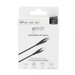 Gear Laddkabel PRO USB-C till Lightning C94 1.5m Svart Kevlarkabel med Metallkopplingar Gear Laddkabel PRO USB-C till Lightning C94 1.5m Svart Kevlarkabel med Metallkopplingar