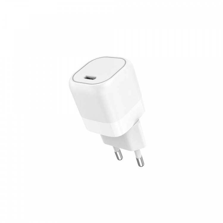 Gear Laddare 220V 1xUSB-C PD/PPS 25W, Kabel USB-C-USB-C 1m Gear Laddare 220V 1xUSB-C PD/PPS 25W, Kabel USB-C-USB-C 1m