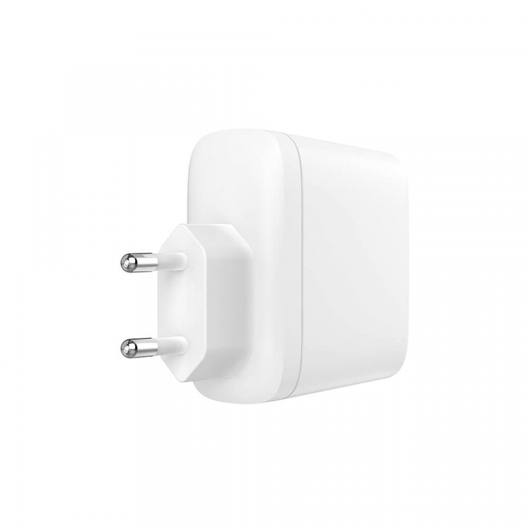 Gear Laddare 220V 2xUSB-C PD 60W Vit Gear Laddare 220V 2xUSB-C PD 60W Vit