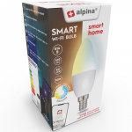 Alpina WiFi Smart E14 LED Varm-/Kallvit 4,9W 470 lm
