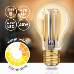 Alpina WiFi Smart E27 LED Filament Varmvit 5,5W 470 lm