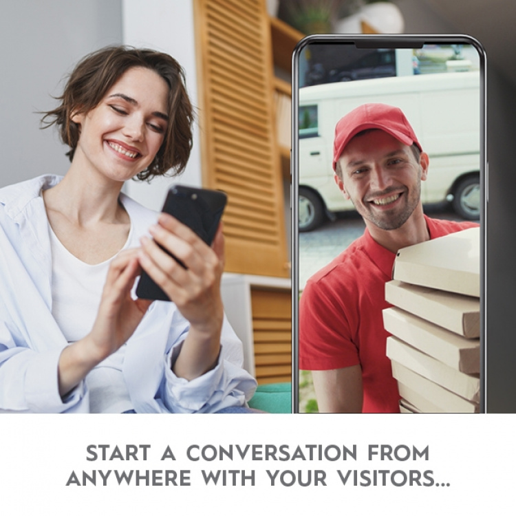 Alpina WiFi Dörrklocka med 1080p Kamera 12-24V