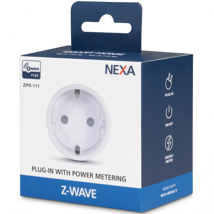 Nexa ZPR-111 Z-Wave Plugin På/Av med energimätning Nexa ZPR-111 Z-Wave Plugin På/Av med energimätning