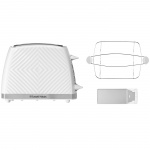 Russell Hobbs Brödrost Vit Groove 2S Toast 26391-56 Russell Hobbs Brödrost Vit Groove 2S Toast 26391-56