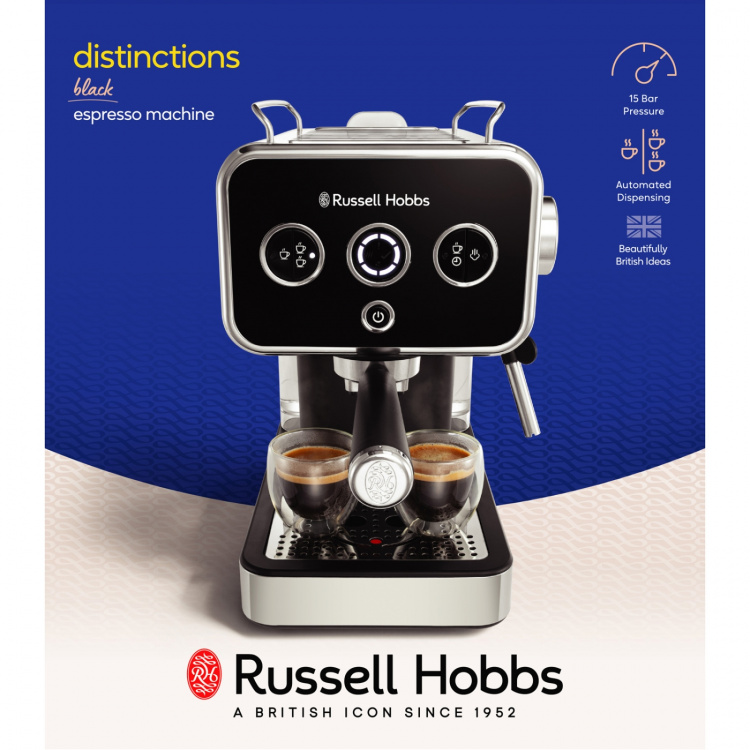 Russell Hobbs Espressomaskin Distinctions Espresso Machine Black 26450-56 Russell Hobbs Espressomaskin Distinctions Espresso Machine Black 26450-56