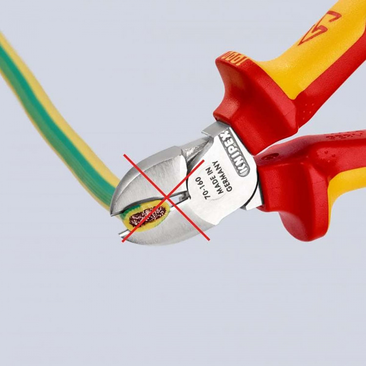 KNIPEX Sidavbitare VDE 160 mm