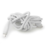 Nedis Lightning Kabel | USB 2.0 | Apple Lightning, 8-stifts | USB-C™ Hane | 480 Mbps | Nickelplaterad | 1.50 m | Rund | Silikon | Vit | Låda