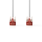 Nedis CAT6a nätverkskabel | S/FTP | RJ45 hane | RJ45 hane | 1.50 m | Snagless | Rund | LSZH | Vit | Låda