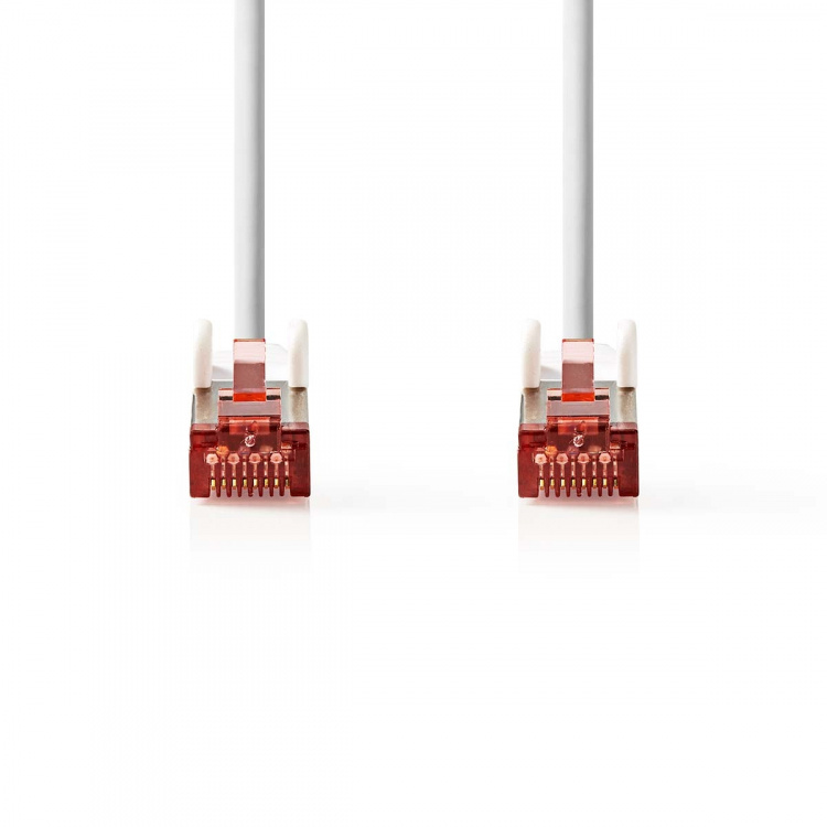 Nedis CAT6a nätverkskabel | S/FTP | RJ45 hane | RJ45 hane | 1.50 m | Snagless | Rund | LSZH | Vit | Låda