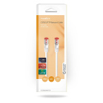 Nedis CAT6a nätverkskabel | S/FTP | RJ45 hane | RJ45 hane | 3.00 m | Snagless | Rund | LSZH | Vit | Låda